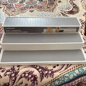 Gray Shelf Organizer